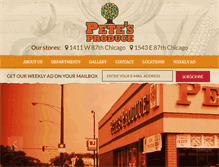 Tablet Screenshot of petesproduce.com